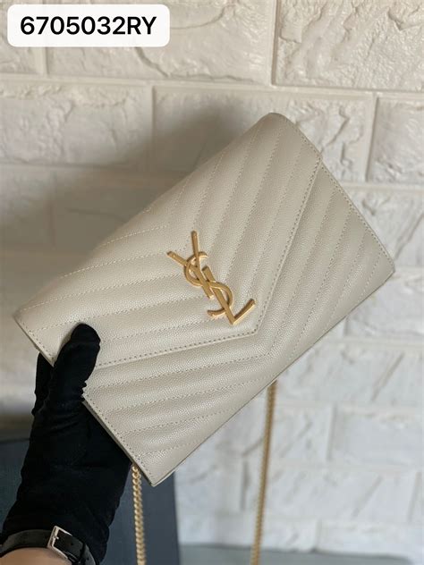 ysl envelope white|ysl envelope wallet.